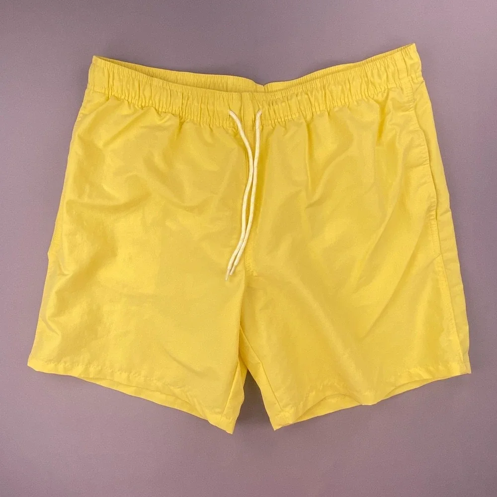Goodfellow & Co Swim Trunks Mens L Yellow Good 7